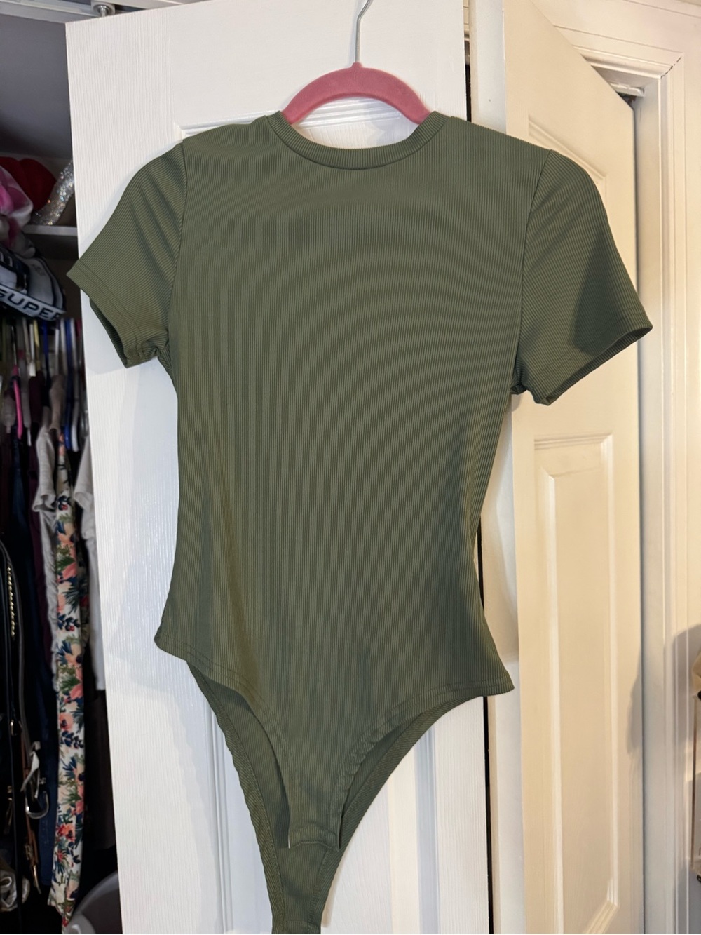 Ribbed multicolor One-Piece Bodysuit-3